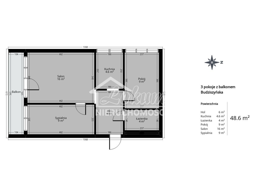 Mieszkanie 48,59 m², Szczecin, Pomorzany, Budziszyńska - zdjęcie 19