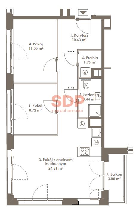 Mieszkanie 60&nbsp;m², Wrocław, Legnicka - zdjęcie 6