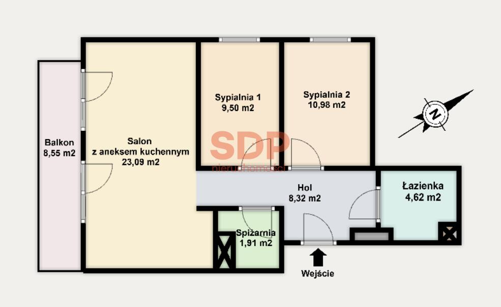 Mieszkanie 58&nbsp;m², Łódź, Augustów - zdjęcie 21