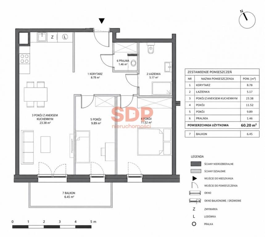 Mieszkanie 60&nbsp;m², Wrocław, Legnicka - zdjęcie 4