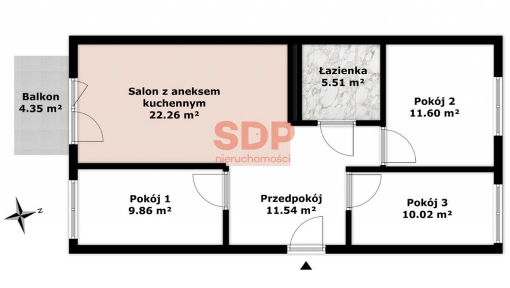 Mieszkanie 71 m², Zabrodzie, Zabrodzie - zdjęcie 2