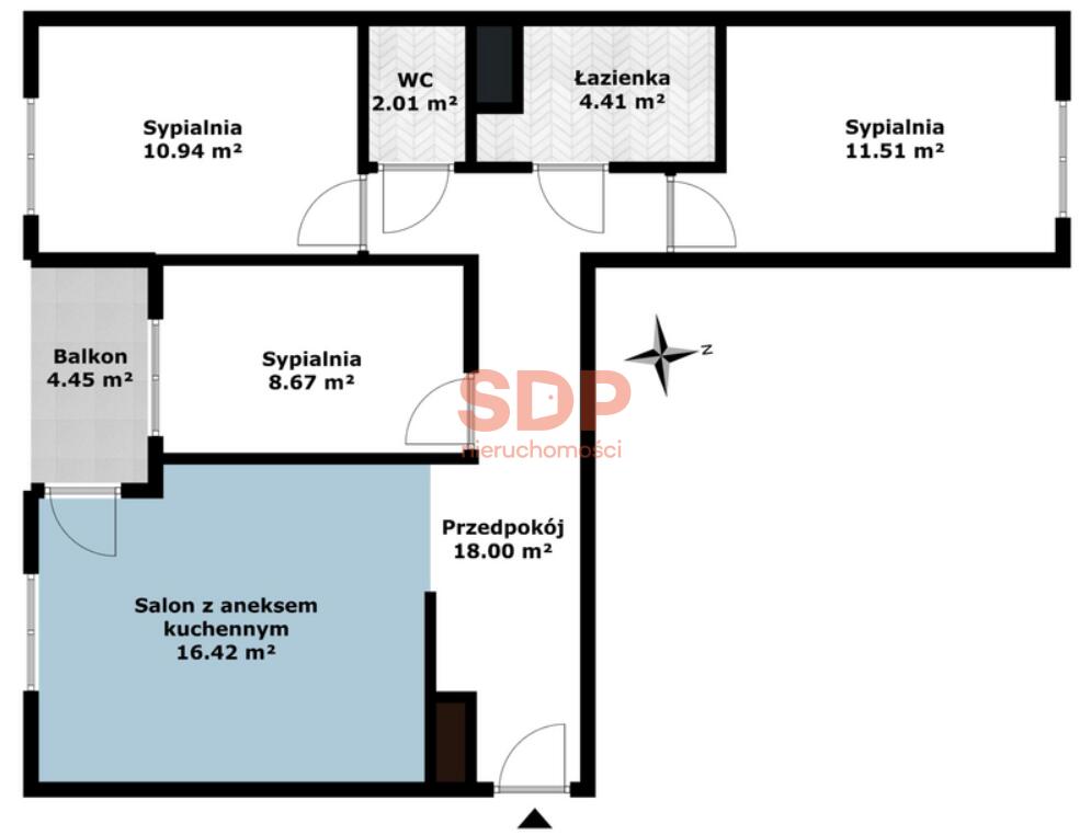 Mieszkanie 68 m², Zabrodzie, Zabrodzie - zdjęcie 1