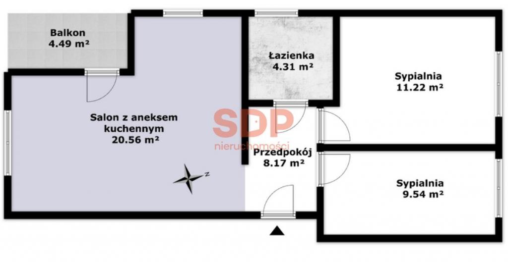 Mieszkanie 56 m², Zabrodzie, Zabrodzie - zdjęcie 2