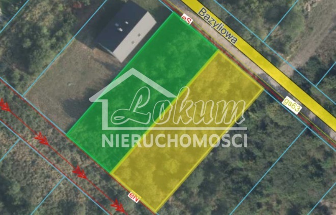 Działka budowlana 903&nbsp;m², Bezrzecze, Bazyliowa - zdjęcie 3