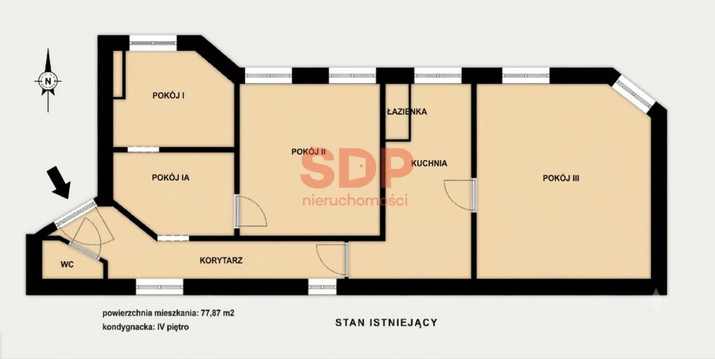 Mieszkanie 77&nbsp;m², Łódź, Bałuty, Lutomierska - zdjęcie 14