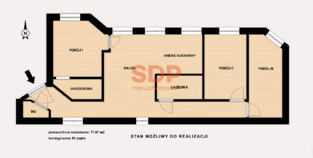 Mieszkanie 77&nbsp;m², Łódź, Bałuty, Lutomierska - zdjęcie 11