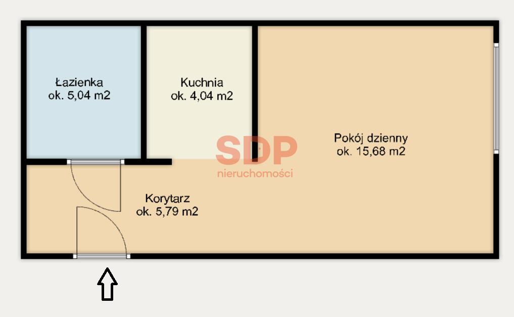 Mieszkanie 30 m², Wrocław, Walońska - zdjęcie 2