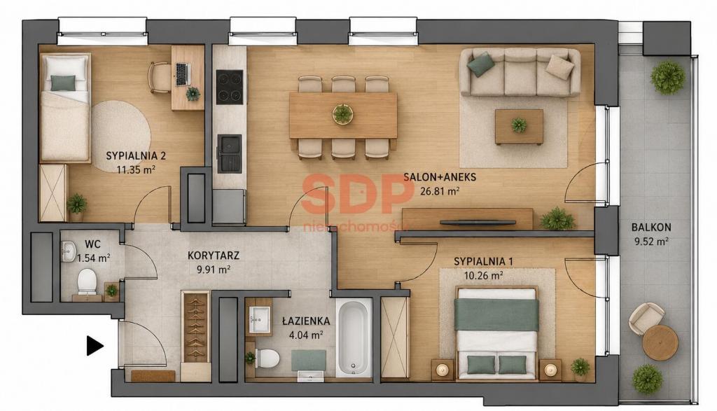 Mieszkanie 64&nbsp;m², Wrocław, Stare Miasto, Legnicka - zdjęcie 6