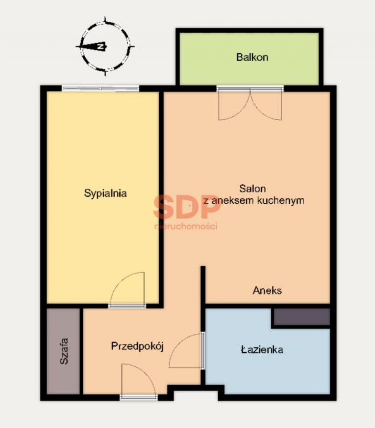 Mieszkanie 42&nbsp;m², Wrocław, Psie Pole, Kaparowa - zdjęcie 20
