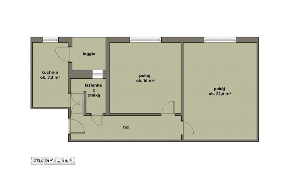 Mieszkanie 58&nbsp;m², Kraków, Bolesława Prusa - zdjęcie 14
