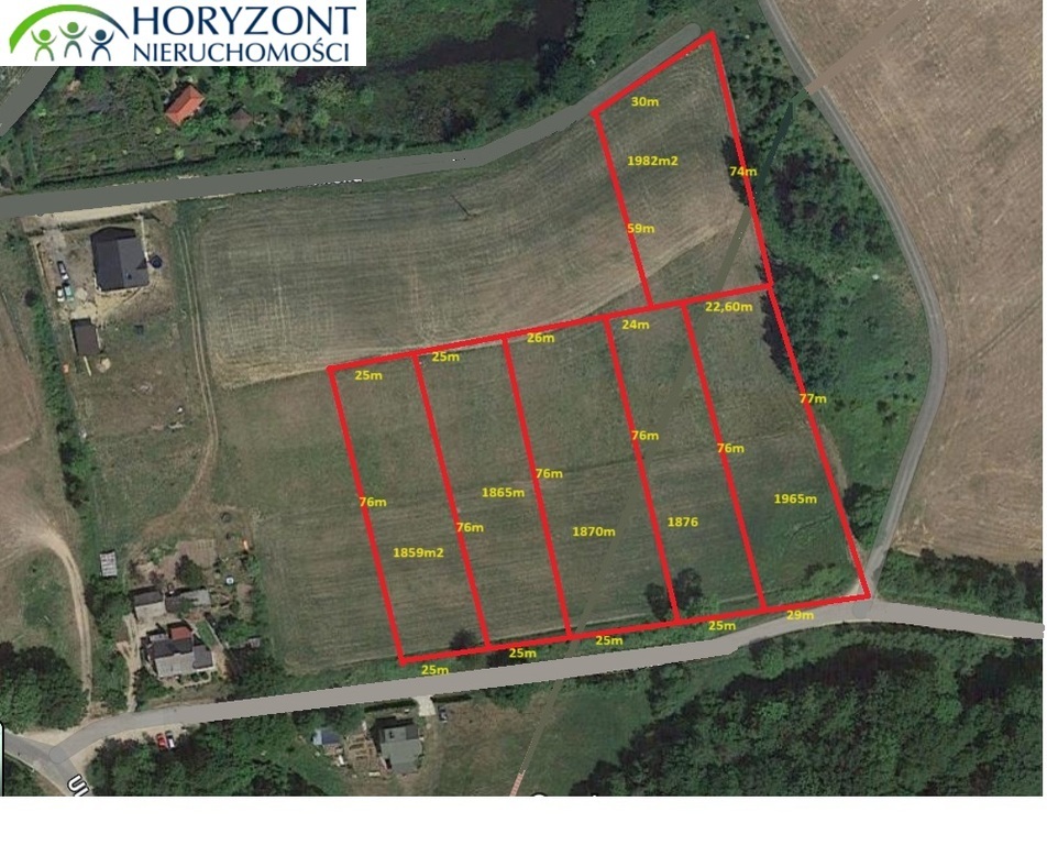 Działka budowlana 1865 m², Mechowo - zdjęcie 1