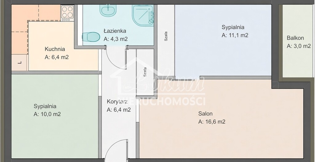 Mieszkanie 53 m², Police, Józefa Piłsudskiego - zdjęcie 7