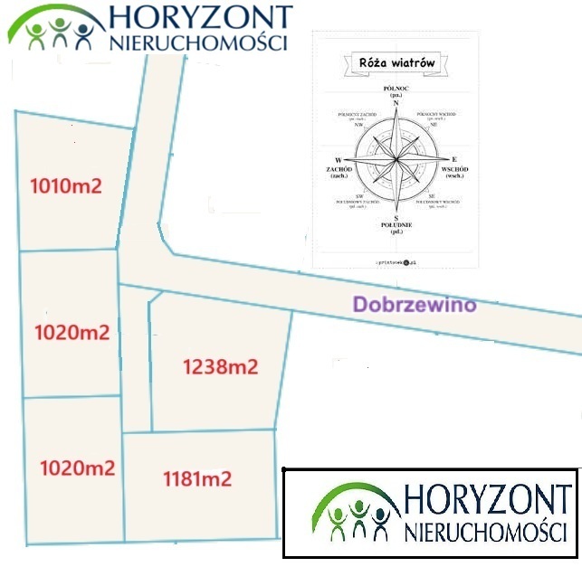 Działka budowlana 1181 m², Dobrzewino - zdjęcie 2