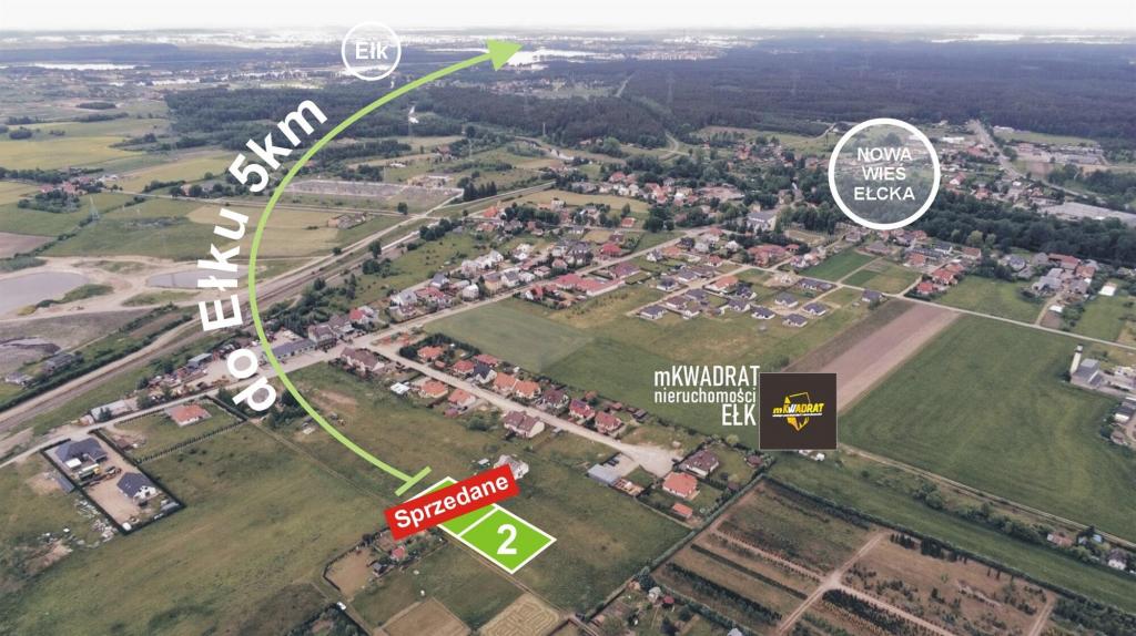 Działka budowlana 1080 m², Ełk - zdjęcie 1