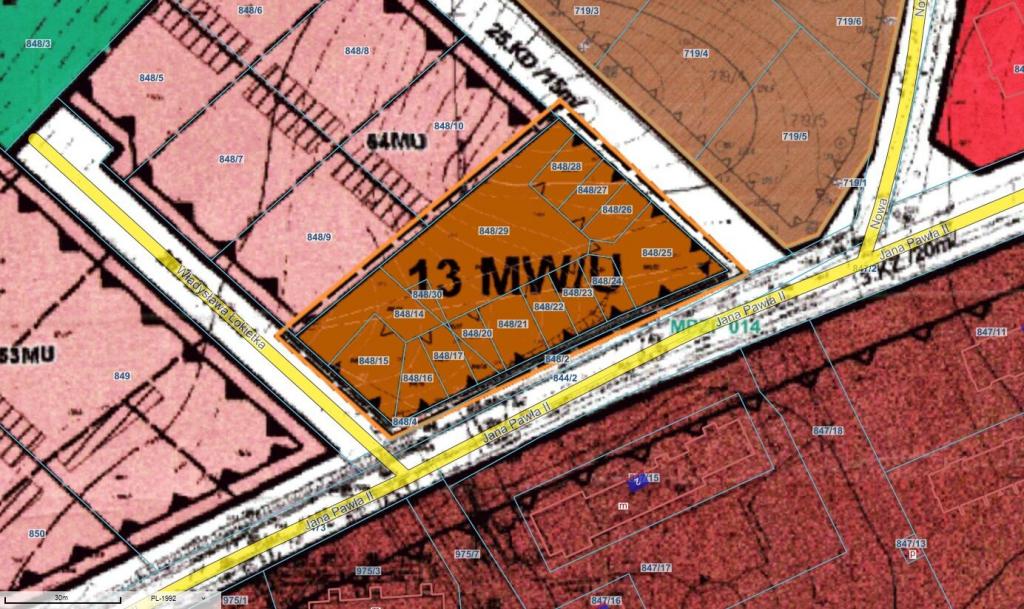 Działka budowlana 4200&nbsp;m², Węgorzewo, Jana Pawła II - zdjęcie 3