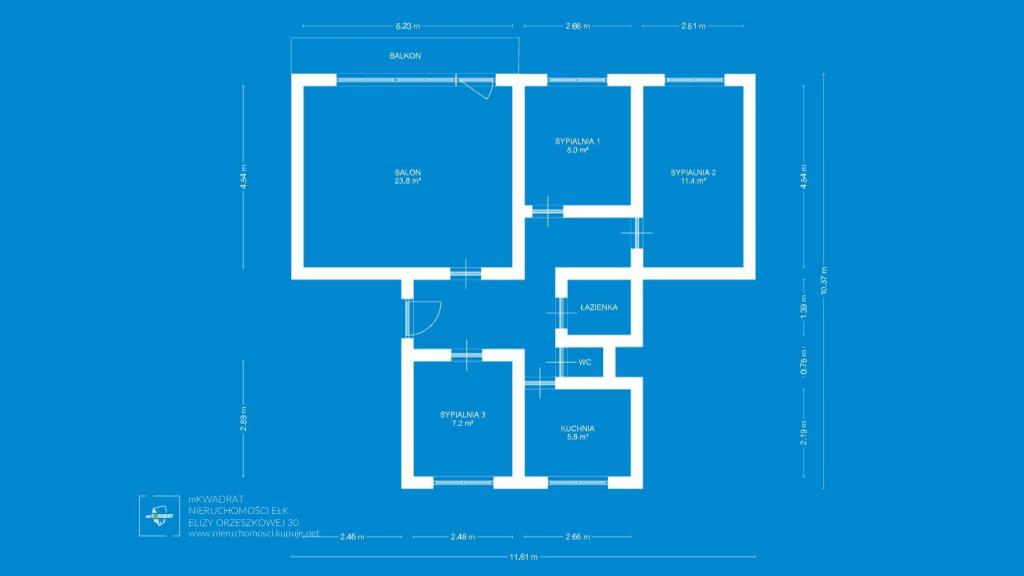 Mieszkanie 74&nbsp;m², Ełk, Wileńska - zdjęcie 2