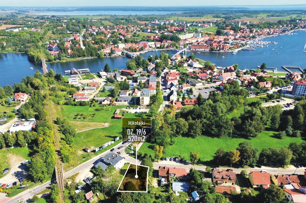 Działka budowlana 520 m², Mikołajki, Warszawska - zdjęcie 1