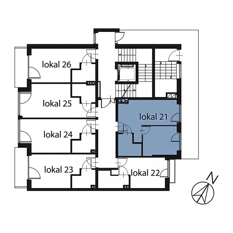 Mieszkanie 31&nbsp;m², Ełk, Pułaskiego - zdjęcie 2