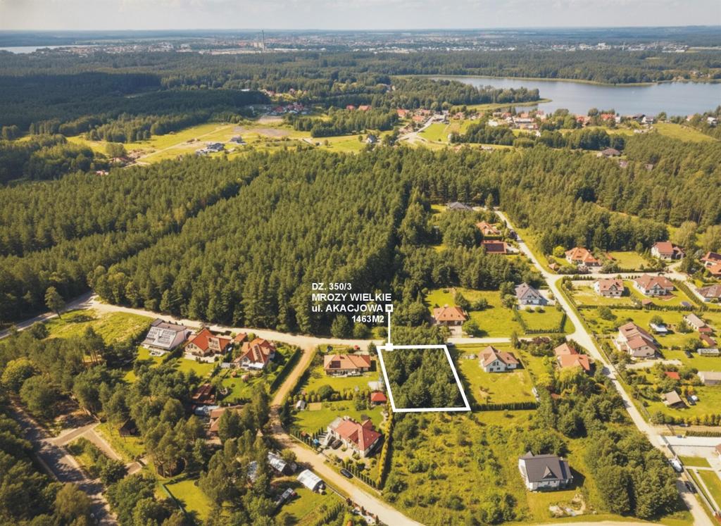 Działka budowlana 1463 m², Ełk, Akacjowa - zdjęcie 1