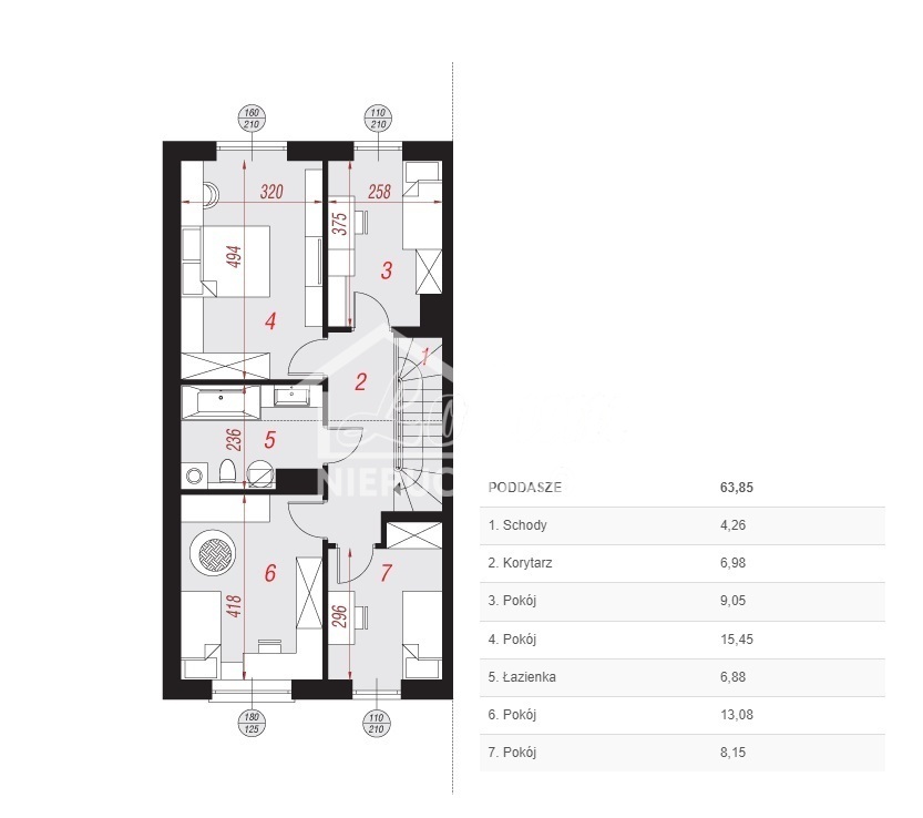 Dom 123&nbsp;m², Kościno - zdjęcie 11