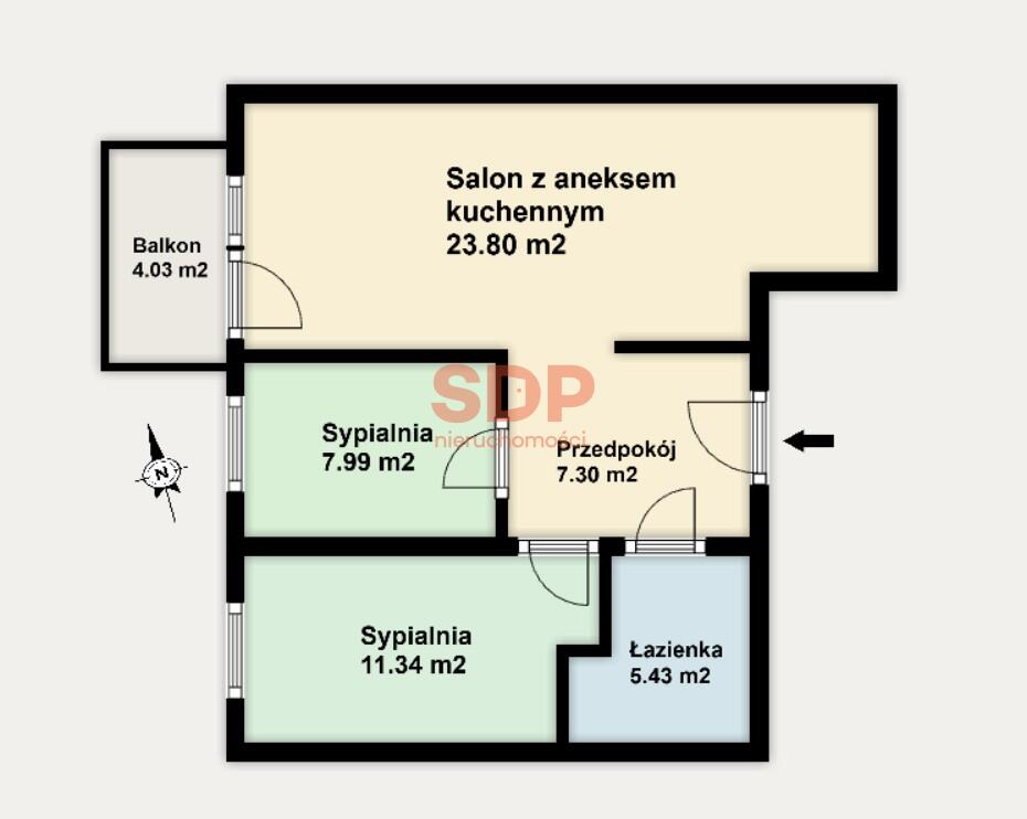 Mieszkanie 55 m², Wrocław, Fabryczna, Nowodworska - zdjęcie 5