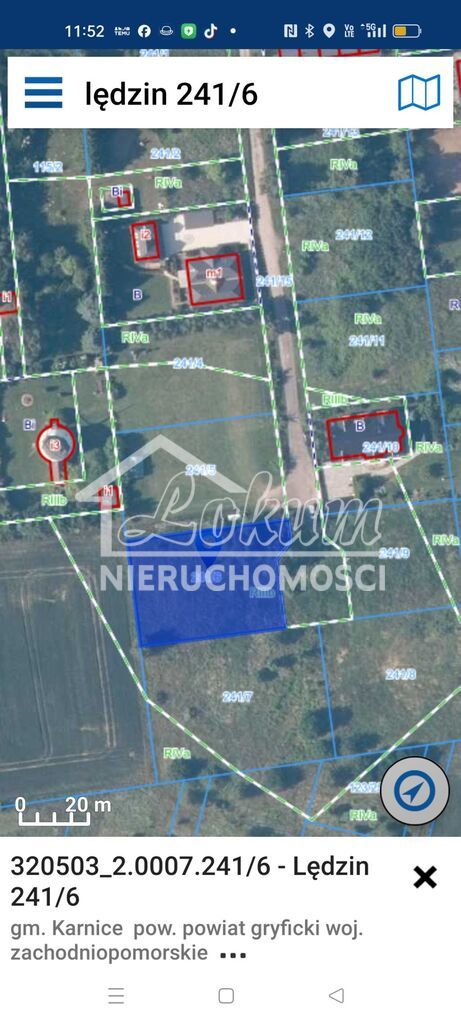 Działka budowlana 1394 m², Lędzin - zdjęcie 3