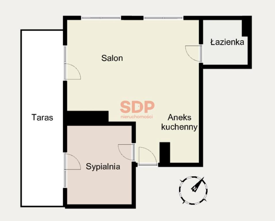 Mieszkanie 39&nbsp;m², Wrocław, Śródmieście, pl. Grunwaldzki - zdjęcie 7