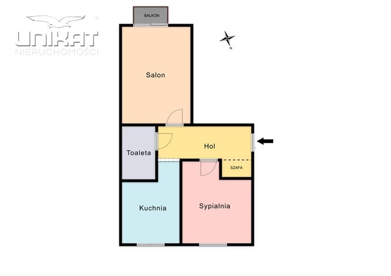Mieszkanie 47&nbsp;m², Gdynia, Kamienna Góra, Krasickiego Ignacego - zdjęcie 20