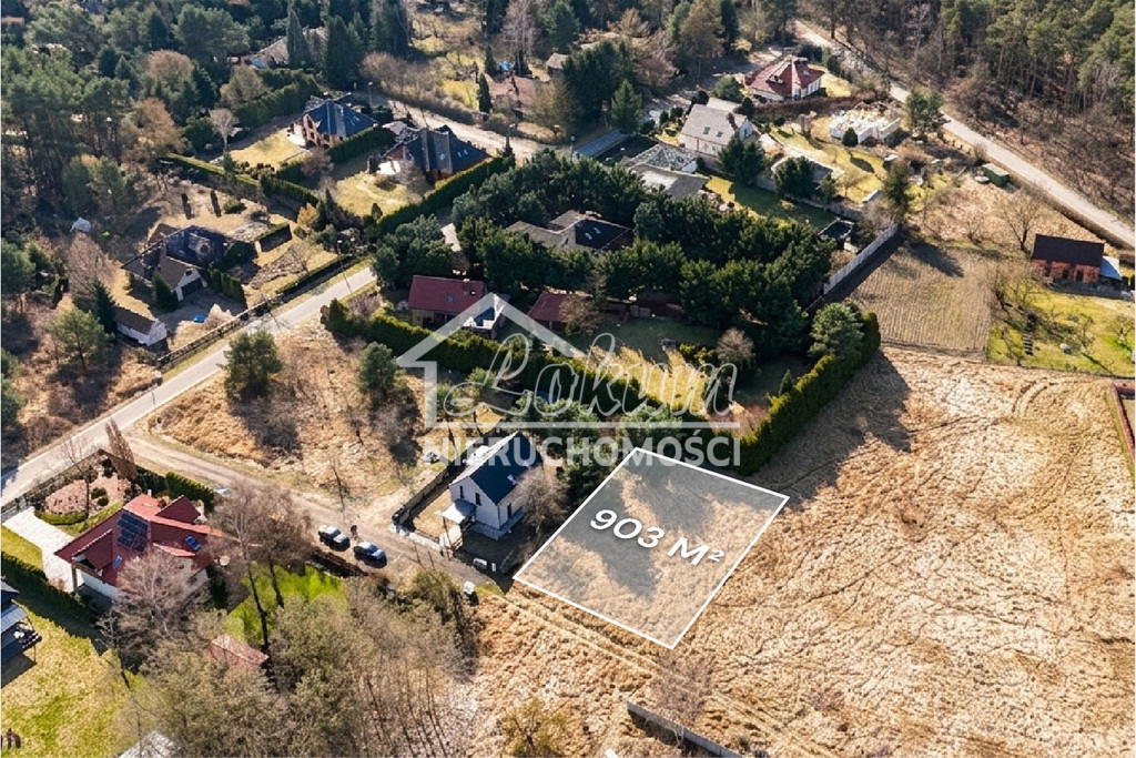 Działka budowlana 903&nbsp;m², Niedźwiedź, Wilcza - zdjęcie 1