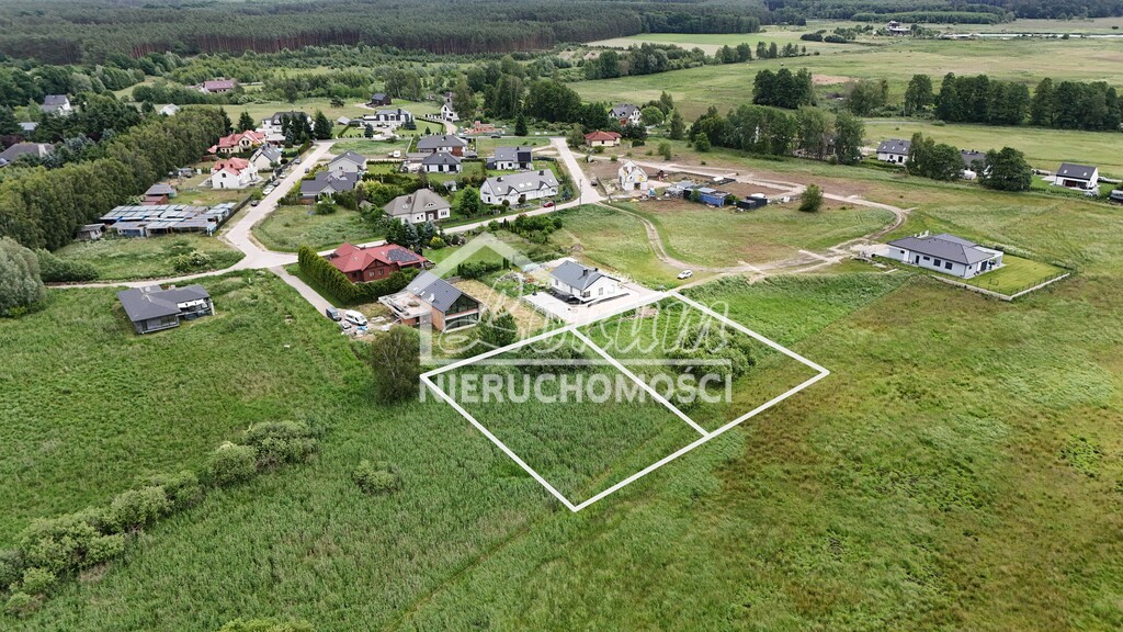 Działka budowlana 1240&nbsp;m², Sławoszewo, Szmaragdowa - zdjęcie 6