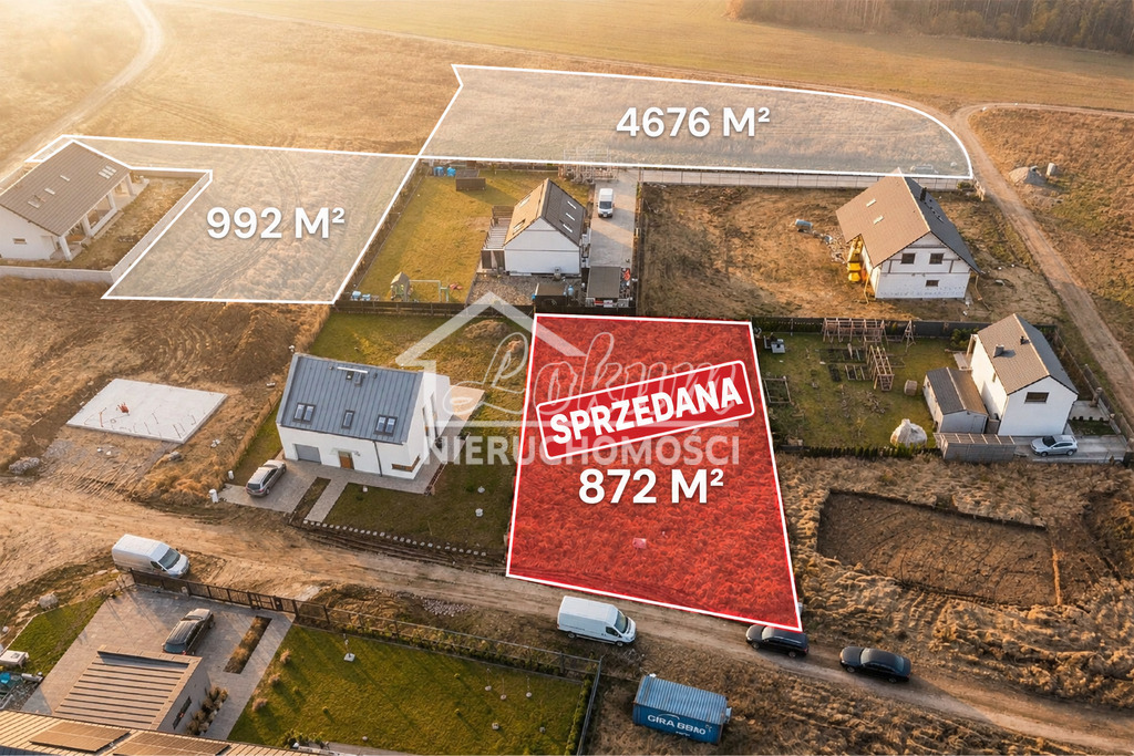 Działka budowlana 992 m², Bobolin - zdjęcie 1
