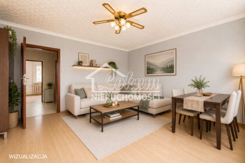 Mieszkanie 59,93&nbsp;m², Szczecin, Młodzieży Polskiej - zdjęcie 2
