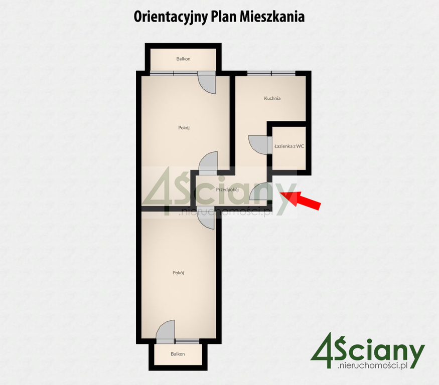 Mieszkanie 57 m², Warszawa, Emila Zegadłowicza - zdjęcie 2
