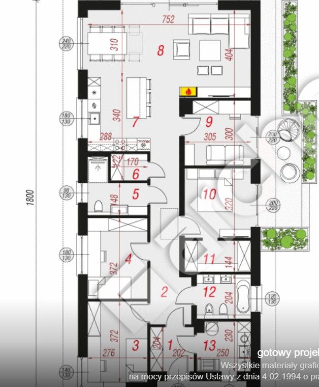 kanalizacja, działka 700 m2, parterowy - zdjęcie 3