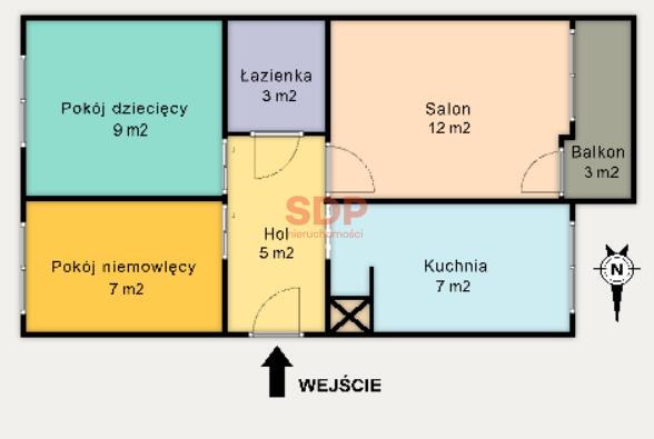 Mieszkanie 43&nbsp;m², Łódź, Stanisława Brzozowskiego - zdjęcie 10