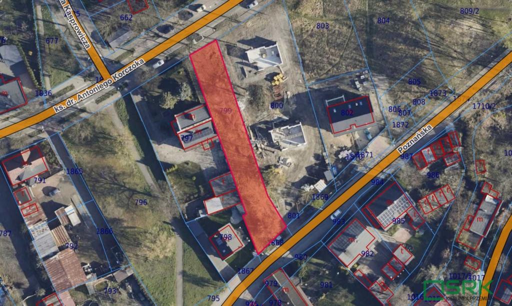 Działka budowlana 740&nbsp;m², Gliwice, Aleja Poznańska - zdjęcie 1