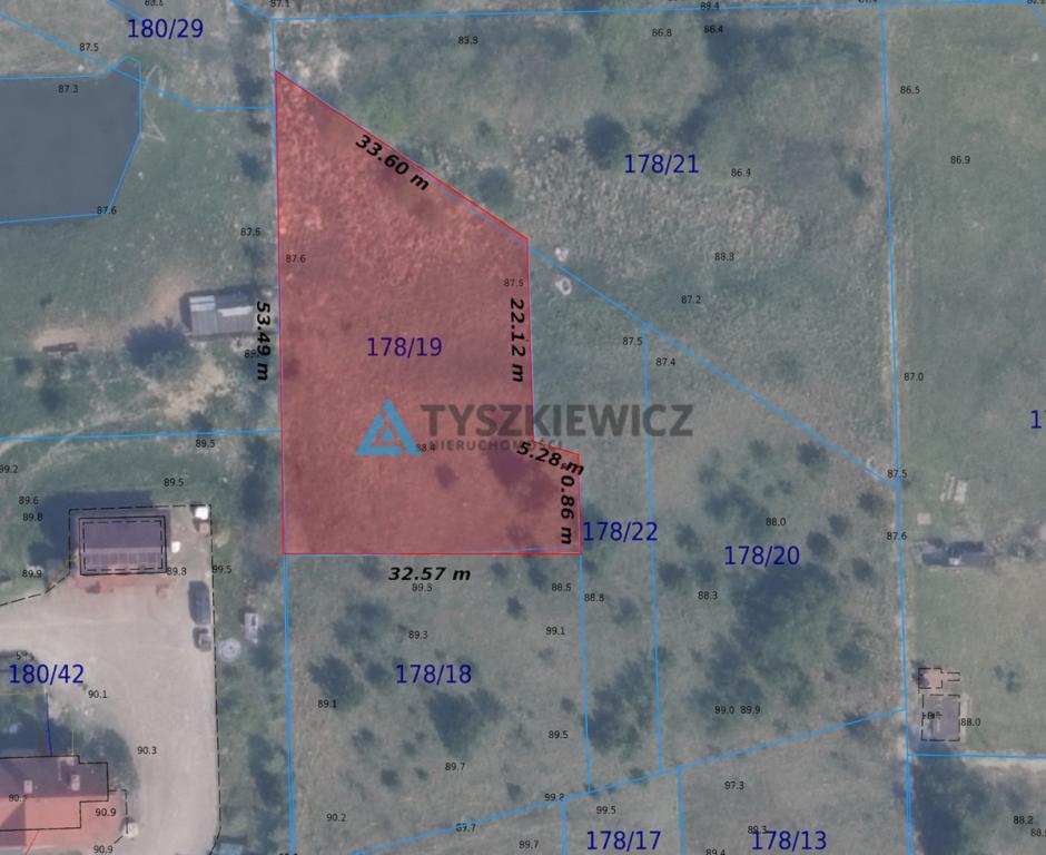 Działka 1251 m2 pod bud. 1-rodz. - Lublewo Gd. - zdjęcie 4
