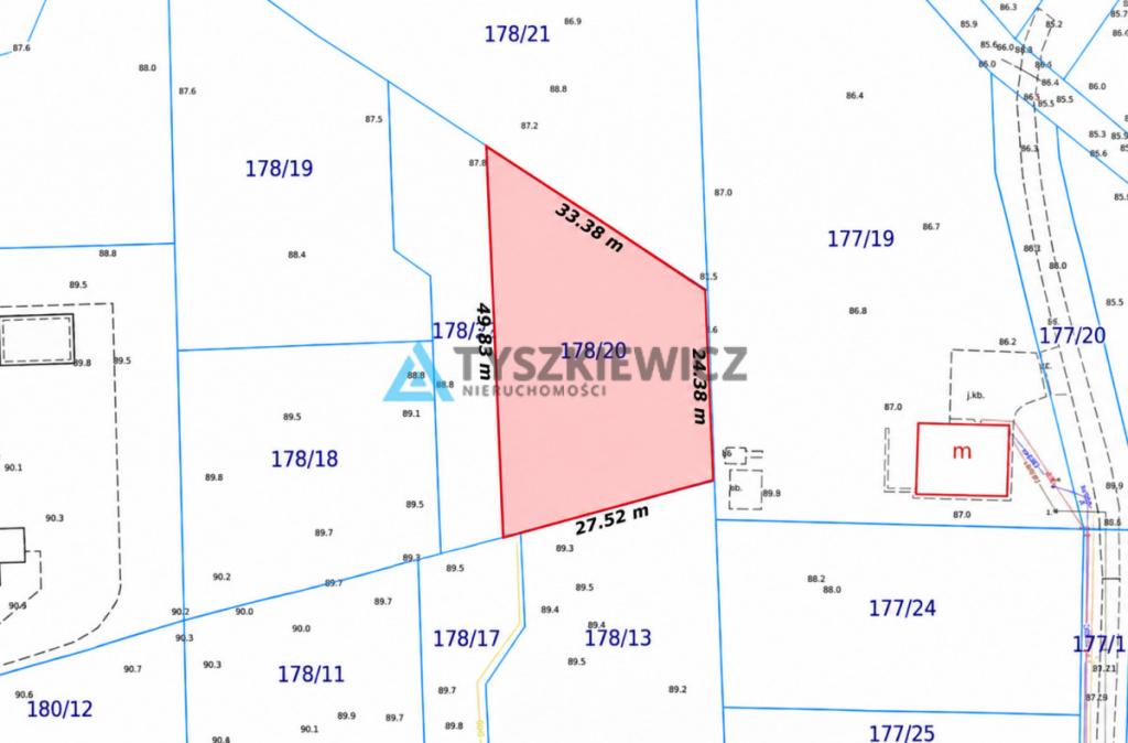 Działka 1002 m2 pod bud. 1-rodz. - Lublewo Gd. - zdjęcie 4