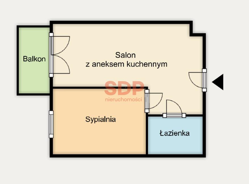 Mieszkanie 33 m², Wrocław, Krakowska - zdjęcie 5
