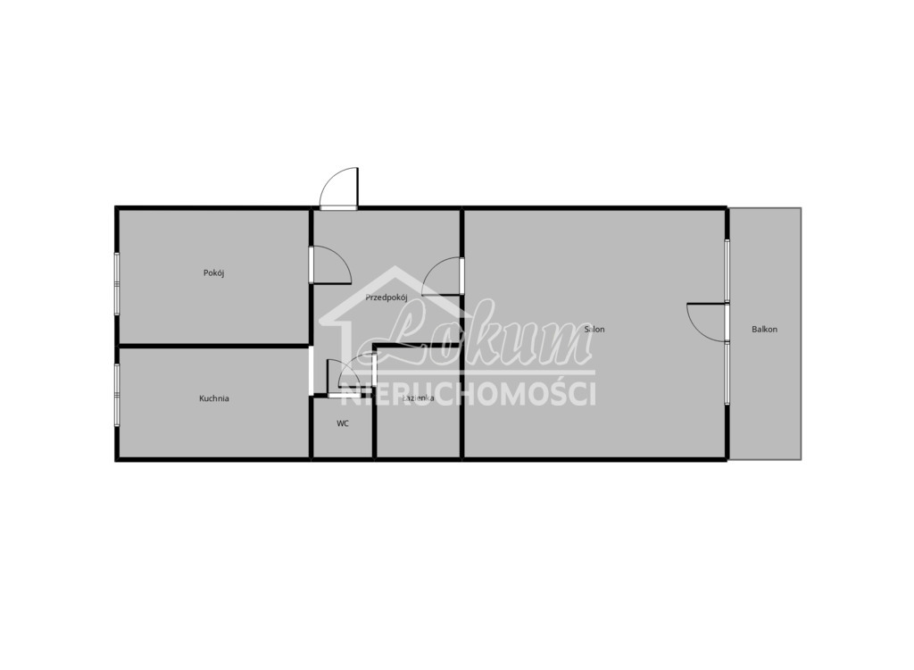 Mieszkanie 48,89&nbsp;m², Gryfino, Łużycka - zdjęcie 3