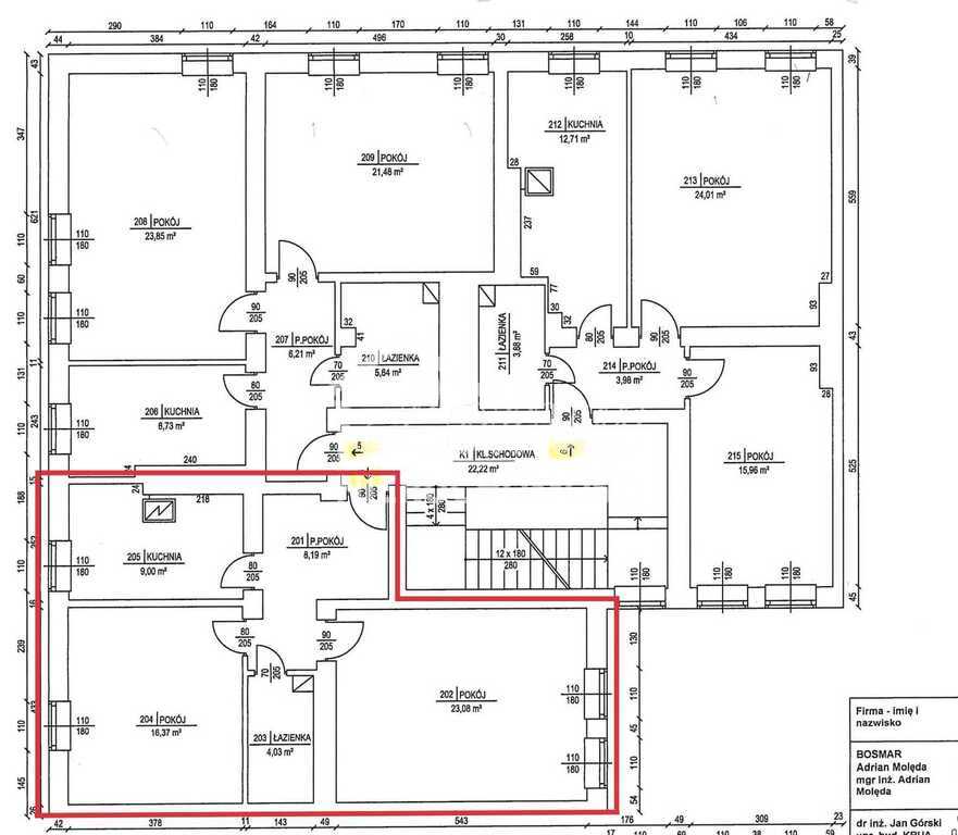 Mieszkanie 60&nbsp;m², Szczecin, Centrum, Montwiłła - zdjęcie 8