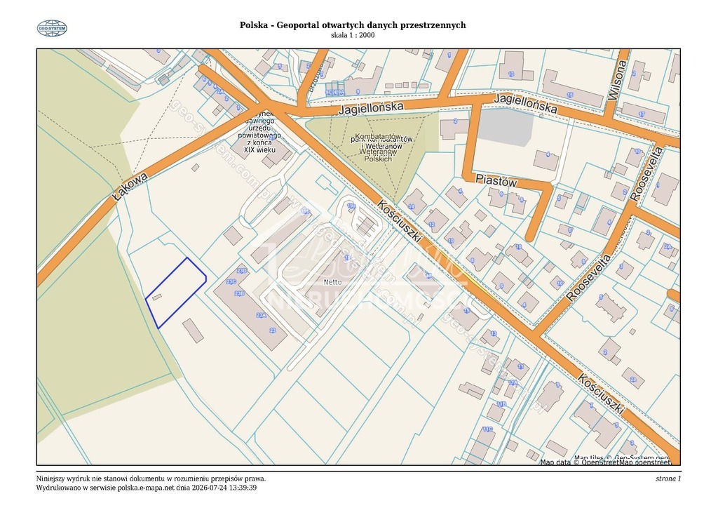 Działka budowlana 1331&nbsp;m², Chojna - zdjęcie 10