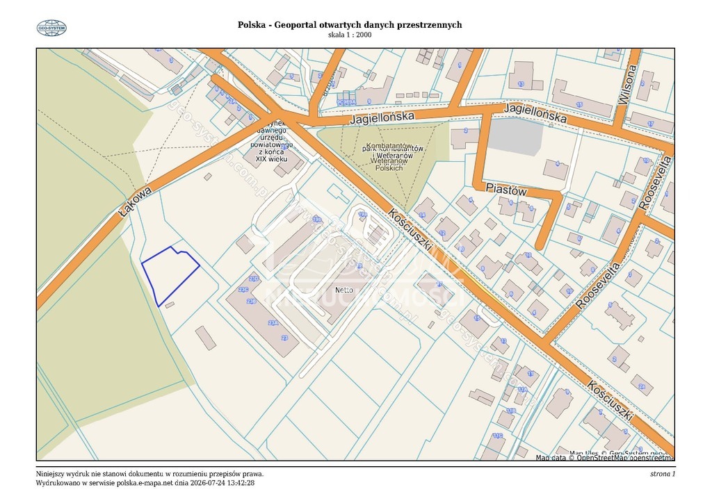 Działka budowlana 1233 m², Chojna - zdjęcie 10