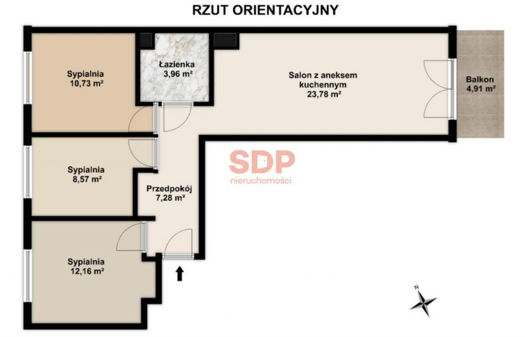 Mieszkanie 66 m², Wrocław, Zawidowska - zdjęcie 7
