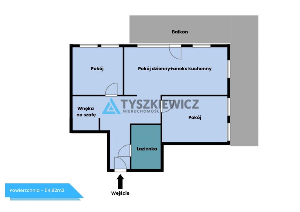 Trzypokojowe mieszkanie na nowym osiedlu. - zdjęcie 11