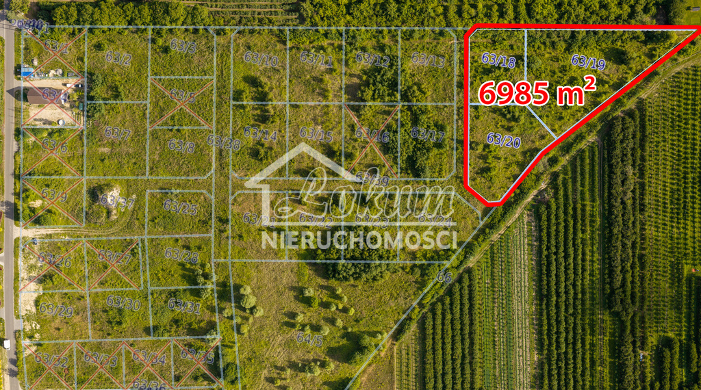 Działka budowlana 6985 m², Binowo - zdjęcie 1