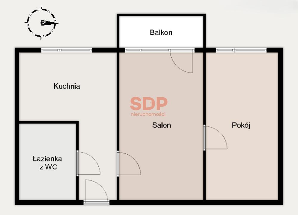 Mieszkanie 31&nbsp;m², Wrocław, Stare Miasto, Braniborska - zdjęcie 6