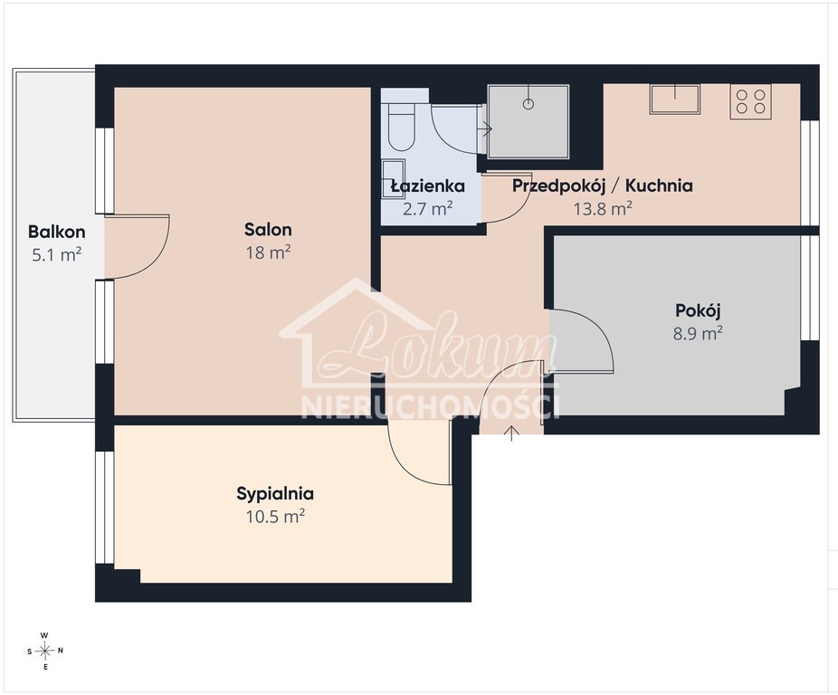 Mieszkanie 55,38 m², Świnoujście - zdjęcie 3