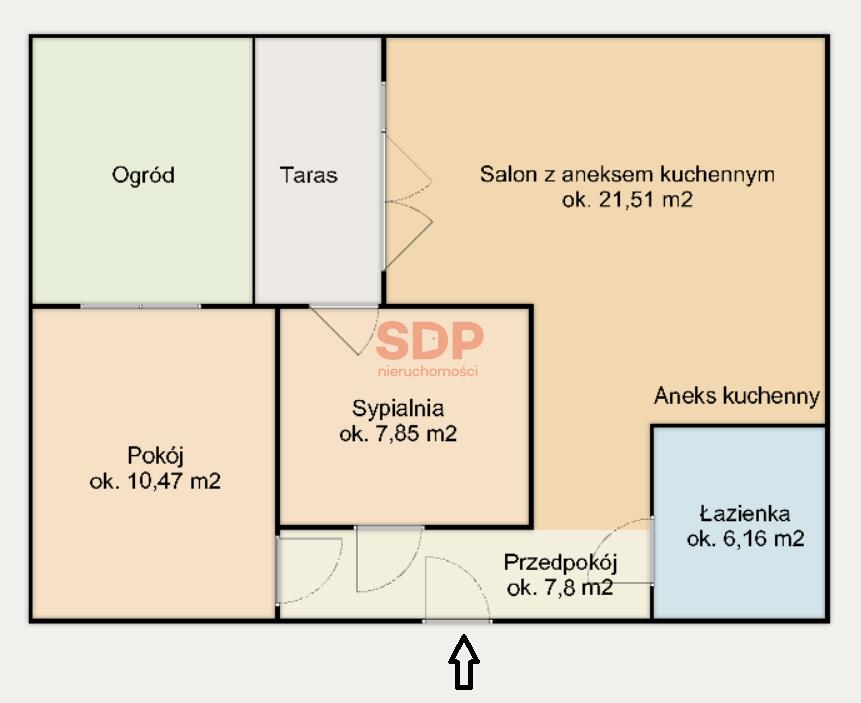 Mieszkanie 53 m², Wrocław, Krzycka - zdjęcie 2
