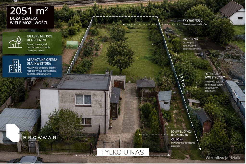 Działka budowlana 2051 m², Rokietnica, Kręta 3 - zdjęcie 2